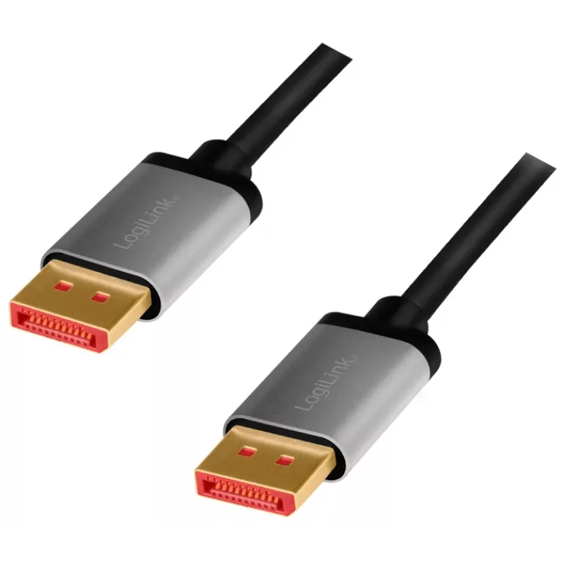 DisplayPort kabelis LogiLink CDA0105 2 m Melns Pelēks