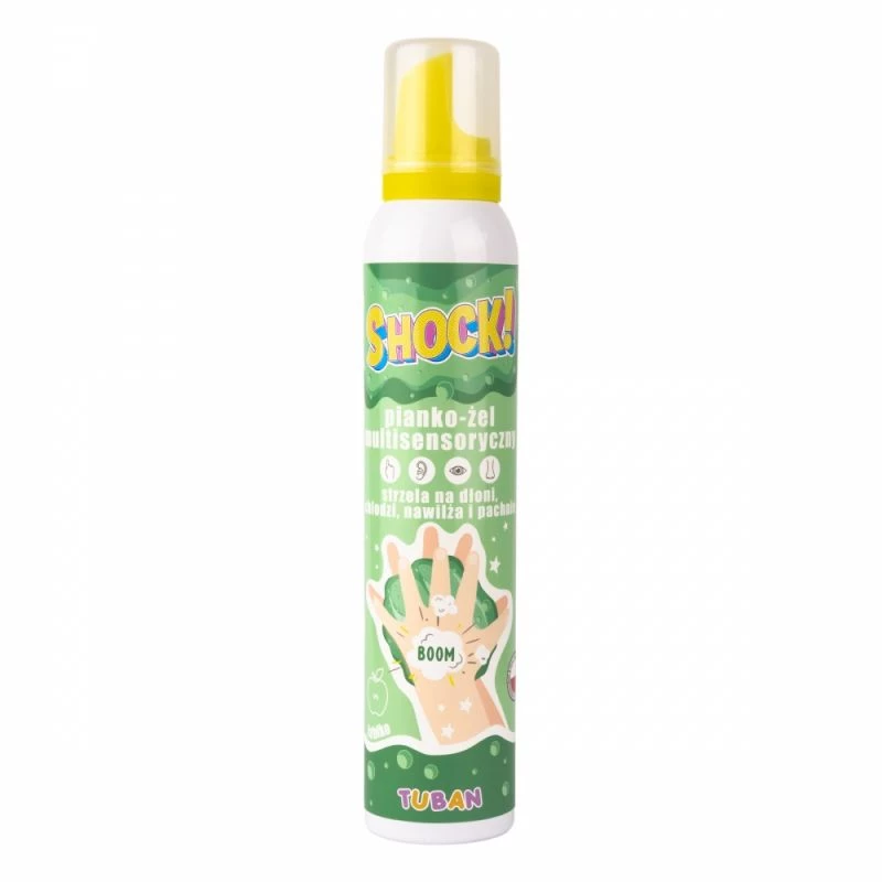 Slime Tuban SHOCK! MULTISENSORY FOAM-GEL APPLE 200 ml Zaļa