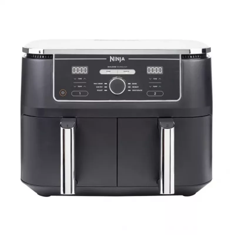 Ninja AF400EU fritieris Double 9.5 L Brīvi stāvošs 2470 W Karstā gaisa fritieris Melns