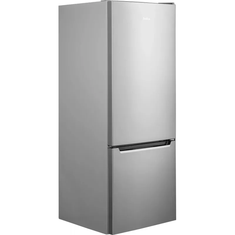 Brīvi stāvošs ledusskapis-salvētava AMICA KGCL 384 160 E, kopā 205 L, ledusskapis 153 L, saldētava 52 L, apakšā novietota saldētava, nerūsējošais tērauds