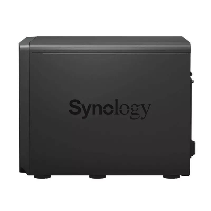 NAS Synology DS2422+; Tornis; 12x (3.5 SATA HDD/2.5 SATA HDD/2.5 SATA SSD); AMD Ryzen V1500B;,4 GB DDR4 (maks. 32GB),4 x 1GbE RJ-45