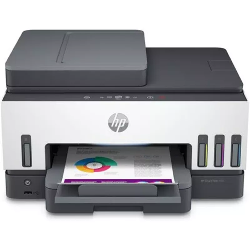 HP Smart Tank 7605 Bezvadu Daudzfunkciju Krāsu Printeris, Divpusējā drukāšana; Kopētājs, Skenētājs