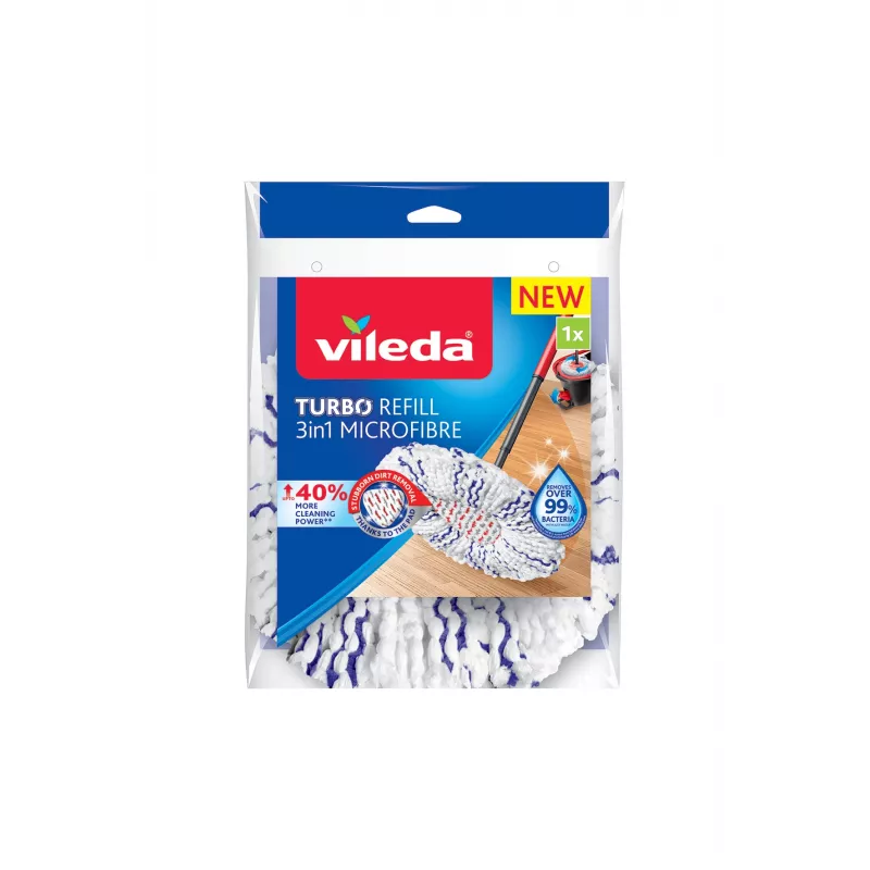 Spin mop papildinājums Vileda TURBO 3in1 Mikrošķiedra 1 gab.