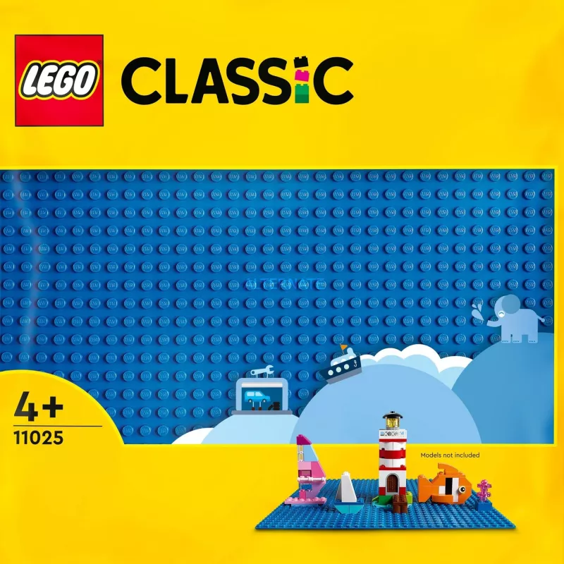 LEGO būvplāksne 11025 — zila pamatplāksne 32x32 radzes, 250×250 mm