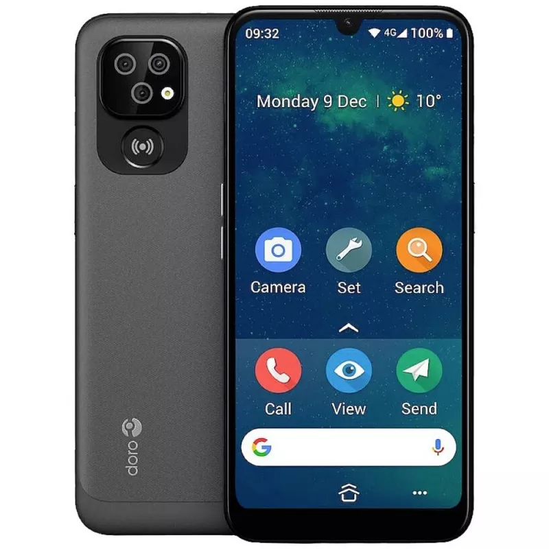Doro 8100 Plus 15,5 cm (6,1 inch) Dual-SIM Android 11 Go Edition 4G USB Type-C 2 GB 32 GB 3000 mAh Pelēks (380501)