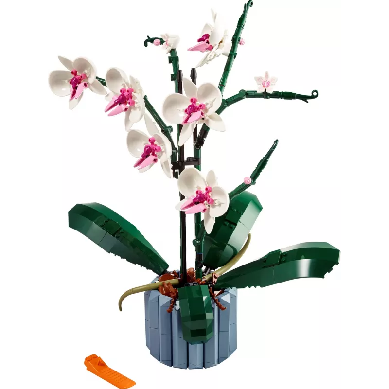 LEGO 10311 Icons Orchid Mākslīgā auga būvēšanas komplekts ar ziediem, mājas dekora aksesuārs pieaugušajiem, Botāniskā kolekcija, dāvana sievai vai vīram
