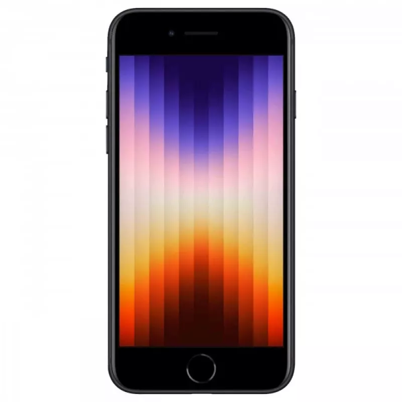 iPhone SE 2022 128GB Dual-SIM Midnight 11,94 cm 4,7 collu IPS LCD displejs iOS 15. 12MP kamera