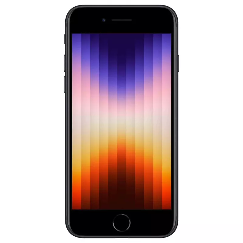 iPhone SE 2022 128GB Dual-SIM Midnight 11,94 cm 4,7 collu IPS LCD displejs iOS 15. 12MP kamera