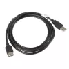Lanberg CA-USBE-10CC-0050-BK USB kabelis 5 m USB 2.0 USB A Melns (CA-USBE-10CC-0050-BK)