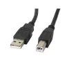 Lanberg CA-USBA-11CC-0050-BK USB kabelis 5 m 2.0 USB B melns (CA-USBA-11CC-0050-BK)