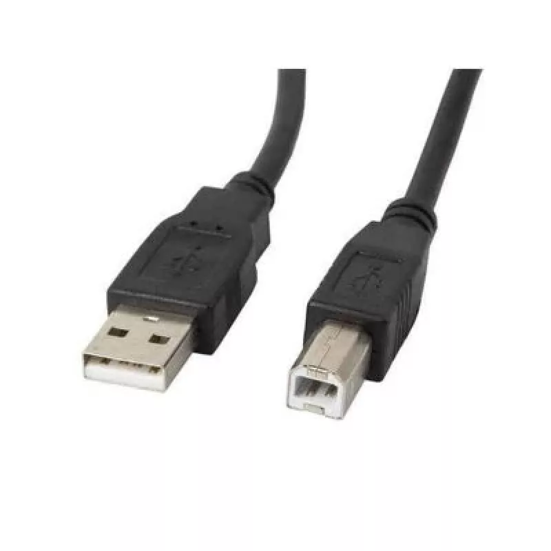 Lanberg CA-USBA-11CC-0050-BK USB kabelis 5 m 2.0 USB B melns (CA-USBA-11CC-0050-BK)