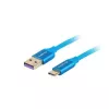 USB 2.0 kabelis LANBERG CA-USBO-21CU-0010-BL — USB A uz USB C, 1 m, zils