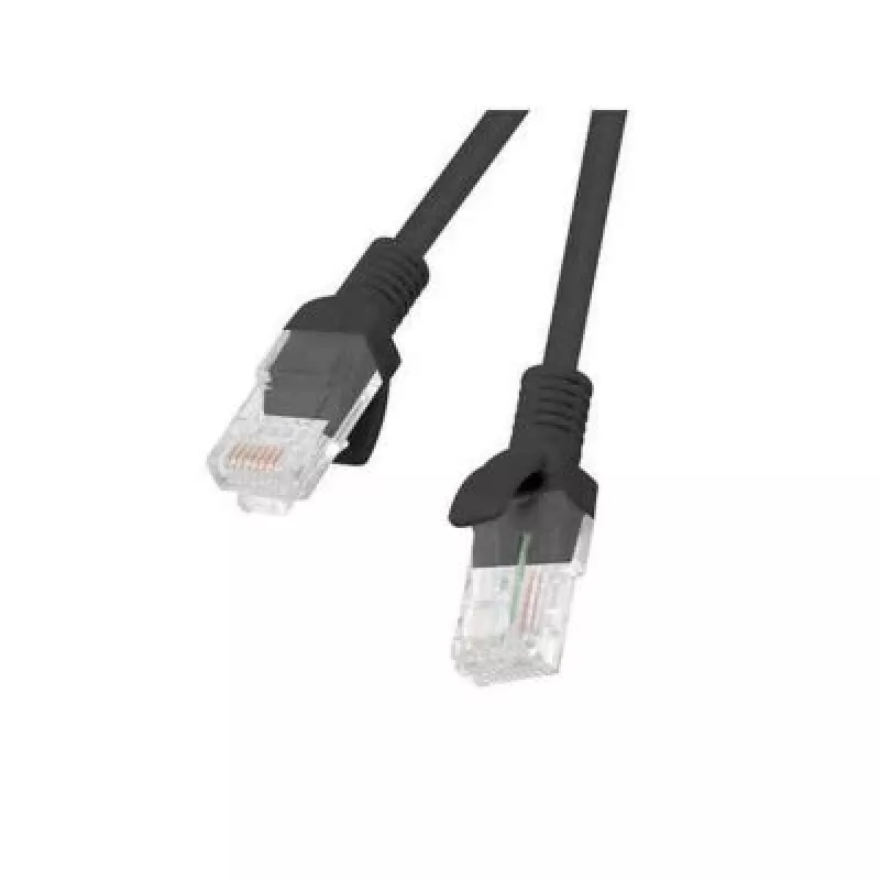 Tīkla kabelis LANBERG PCU5-10CC-0500-BK Cat5e U/UTP RJ-45 — 5 m, melns, CCA vads