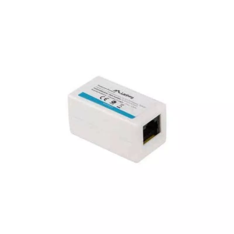 Tīkla sadalītājs LANBERG AD-RJ45-RJ45-OU6 — balts RJ-45 1 ieeja uz 1 izeju
