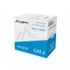 LANBERG tīkla kabelis Cat6 SFTP LCS6-11CU-0305-S, 305 m, 23 AWG, pelēks, PVC apvalks