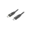 LANBERG USB-C–USB-C kabelis CA-CMCM-40CU-0018-BK — USB 2.0, 1,8 m, melns
