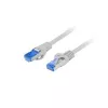 Tīkla kabelis LANBERG PCF6A-10CC-0500-S Cat6a S/FTP RJ-45–RJ-45 5 m Pelēks LSZH