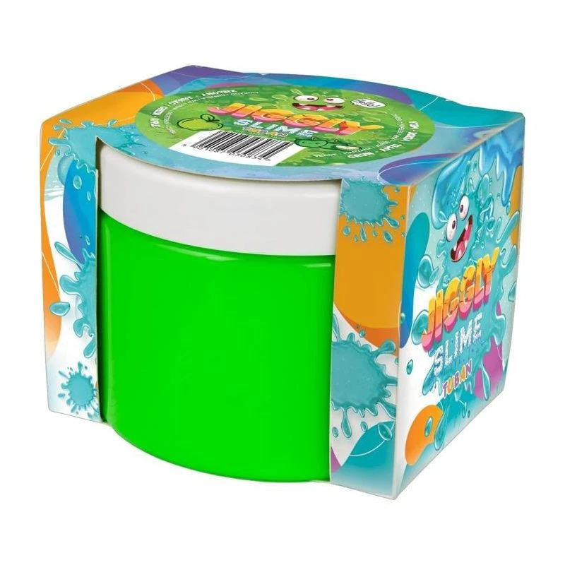 Slime TUBAN Jiggly Slime zaļais ābols 500 g TU3584 — modelēšanas gļotas rotaļām un sensoriskām aktivitātēm