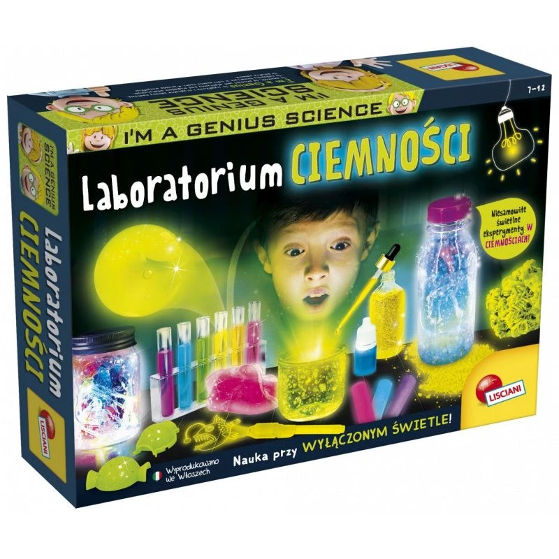 Izglītojošais komplekts Liscianigiochi Im A Genius The Laboratory of Darkness 304-PL83879 (zinātnes komplekts)