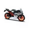 Metāla Maisto motocikla modelis KTM RC390 1:18 mērogā ar displeja statīvu