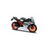 Metāla Maisto motocikla modelis KTM RC390 1:18 mērogā ar displeja statīvu