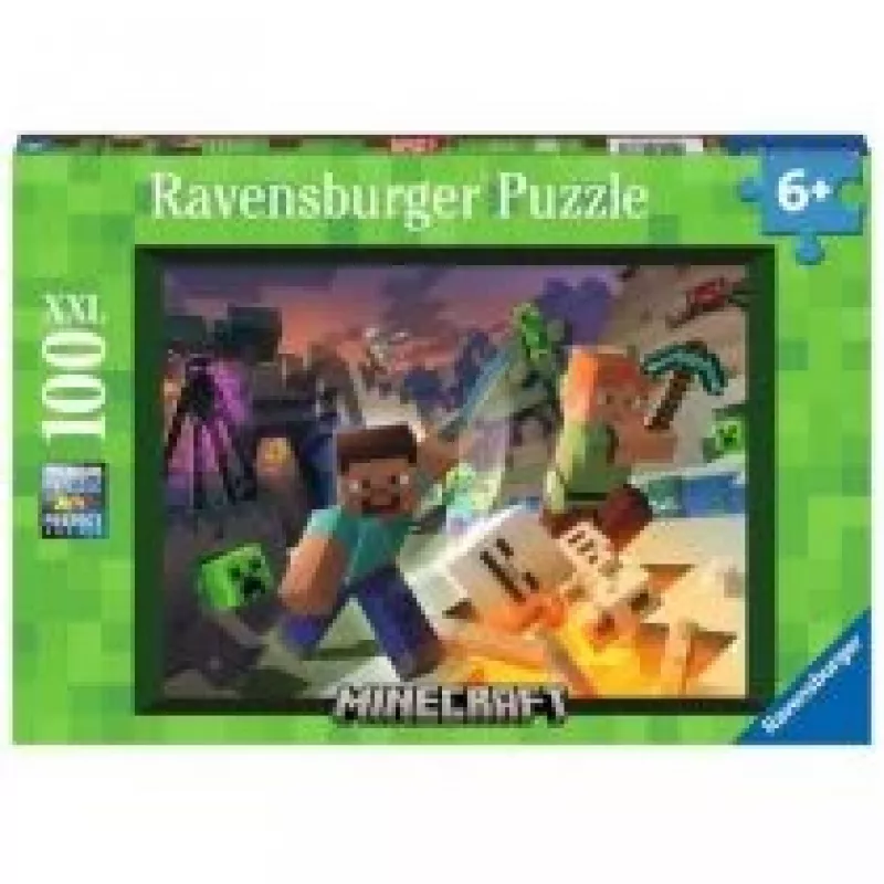 Puzle Ravensburger Minecraft 100 gab. Videospēle