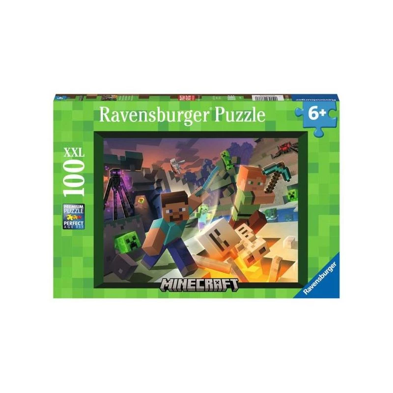 Puzle Ravensburger Minecraft 100 gab. Videospēle
