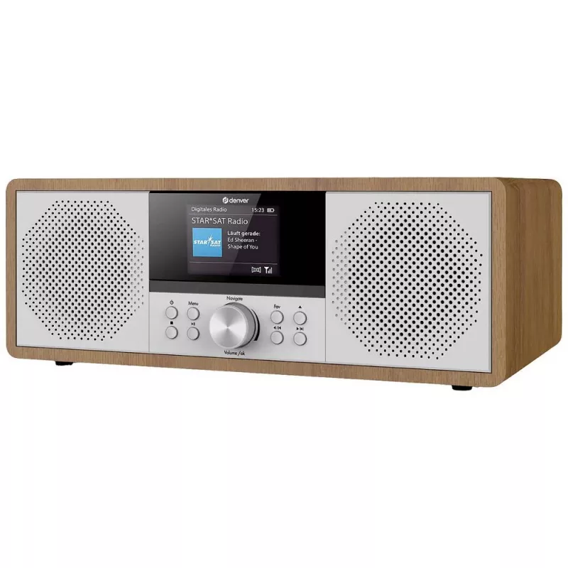 Interneta radio Denver MIR-270DW DAB+ FM 20W Wood