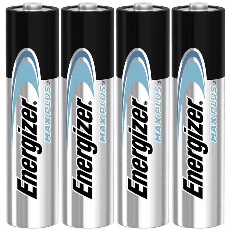 Vienreizējā baterija Energizer MAXPLUS AAA 4 gab., Alkaline, 1,5V, darba temperatūra -18–55°C