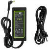 Barošanas adapteris zaļa Cell AD01P — 60 W, 19 V 3,42 A, iekštelpu klēpjdatora barošanas bloks, melns