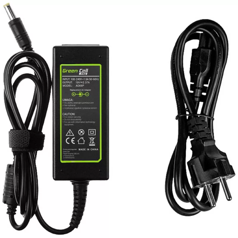Green Cell Pro lādētājs Acer Aspire E5-511, E5-521, E5-573, E5-573g, Es1-131, Es1-512, Es1-531, V5-171 19V 2.37A 45W