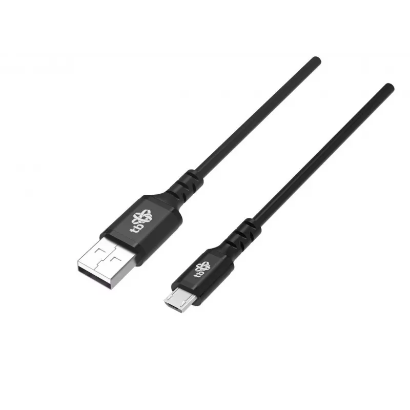 Kabelis USB0-Micro USB 2m silikona melns Quick Charge