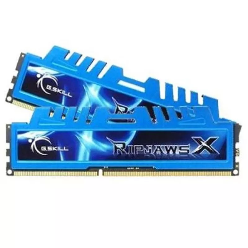 G.Skill 16GB Ripjaws X Dual Channel Memory Kit - zils (2x 8GB, DDR3 1600MHz, 1,5 V, F3-1600C9D-16GXM, XMP gatavs)