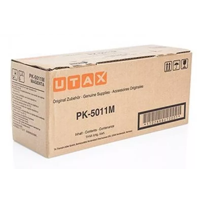 Utax 1T02NRBUT0/PK-5011M tonera komplekts fuksīna krāsā. 5K lapas pēc ISO/IEC 19798