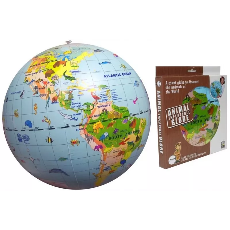 Caly Animal Globe Maxi Globe 50 cm, Daudzkrāsains