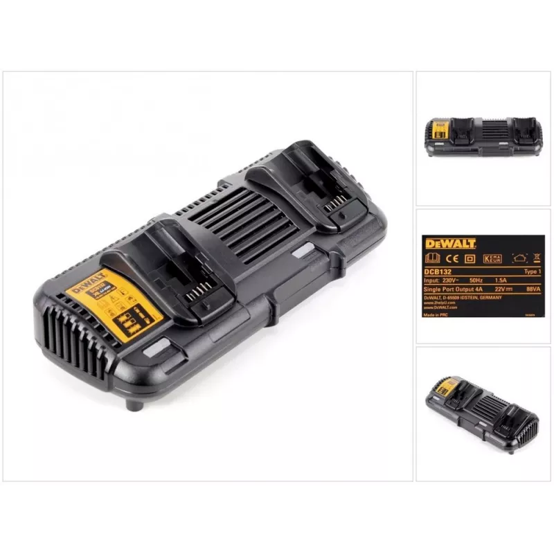 Baterijas lādētājs DeWalt DCB132-QW