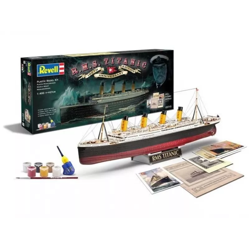 Rv05715 - Revell -1:400 - Dāvanu komplekts - 100 gadi Titanic (speciālizdevums)