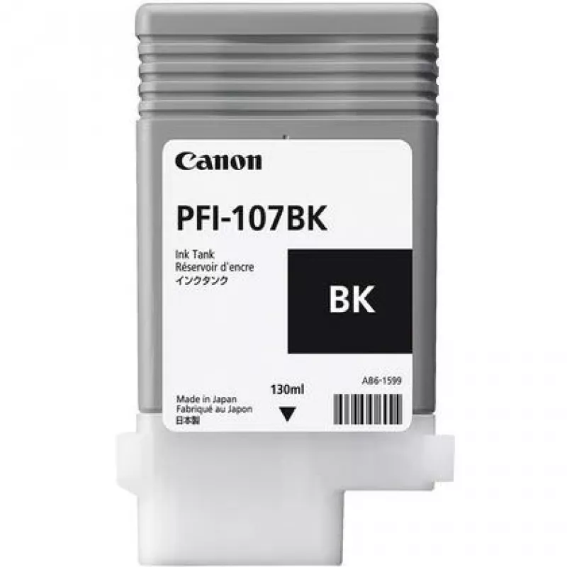Canon PFI-107BK tintes kasetne 1 gab. Oriģināla Melna