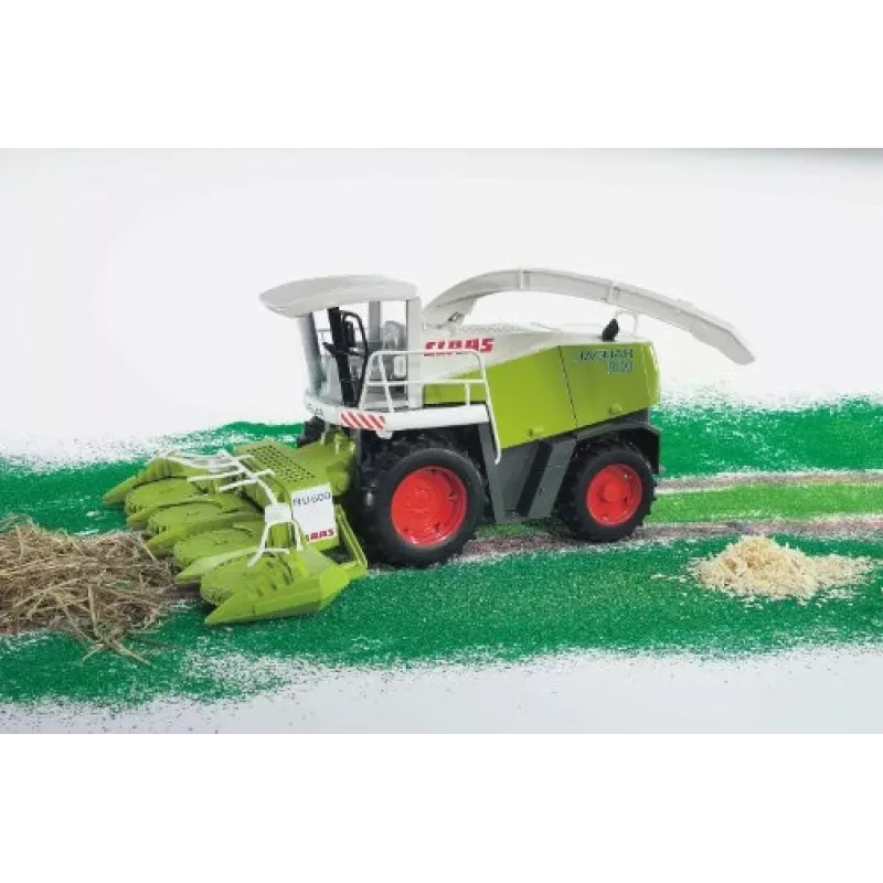 Rotaļu lopbarības novākšanas kombains BRUDER Claas Jaguar 900, plastmasa, ieteicamais vecums 4+
