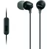 Sony MDR-EX15AP, vadu, 8 - 22000 Hz, zvani/mūzika, 3 g, austiņas, melna