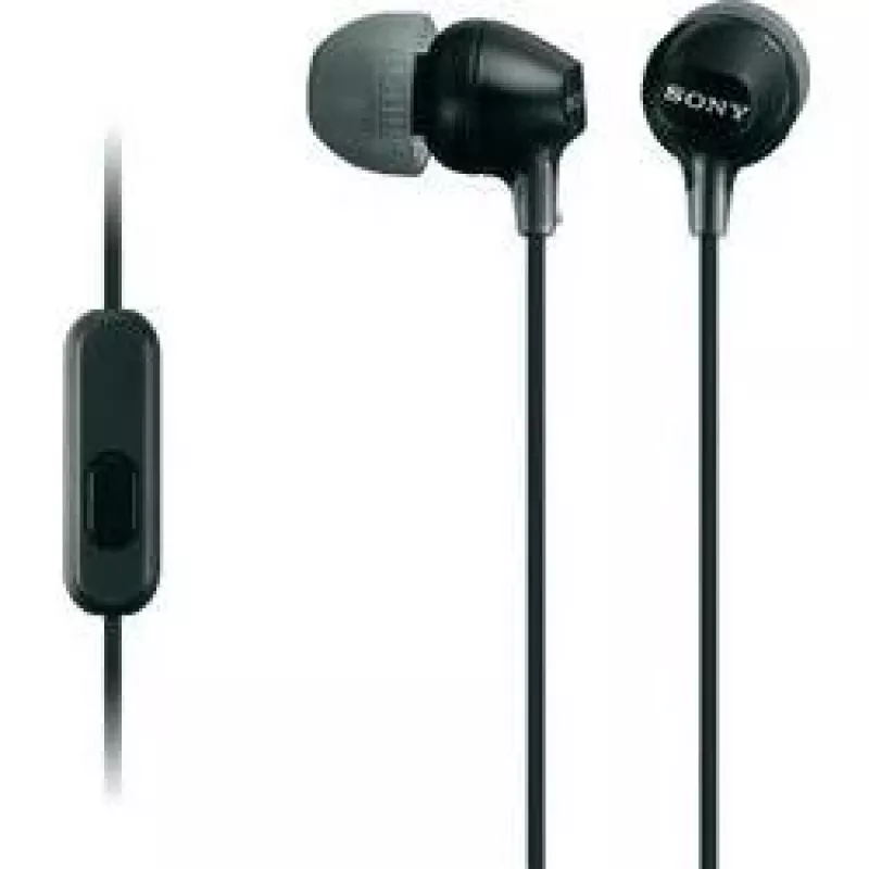 Sony MDR-EX15AP, vadu, 8 - 22000 Hz, zvani/mūzika, 3 g, austiņas, melna