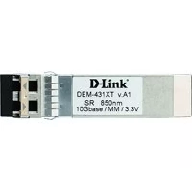 D-Link 10GBase-SR SFP+ raidītājs, 80/300m, optiskā šķiedra, 10000 Mbit/s, SFP+, LC, 50/125,62.5/125 µm, SR