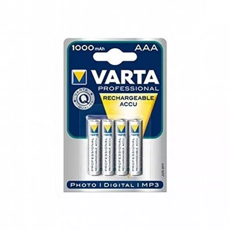 VARTA HR03 AAA Recharge Accu Jauda 1000 mAh 05703 Rechargeable batteries 4 gab. Green, dzeltena