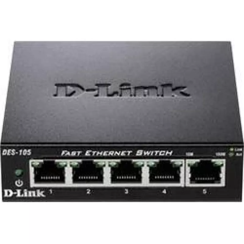 D-Link DES-105 Nepārvaldāms L2 Melns