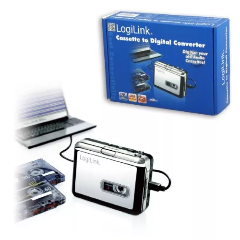 LogiLink® UA0156 kasešu digitalizētājs ar USB savienotāju
