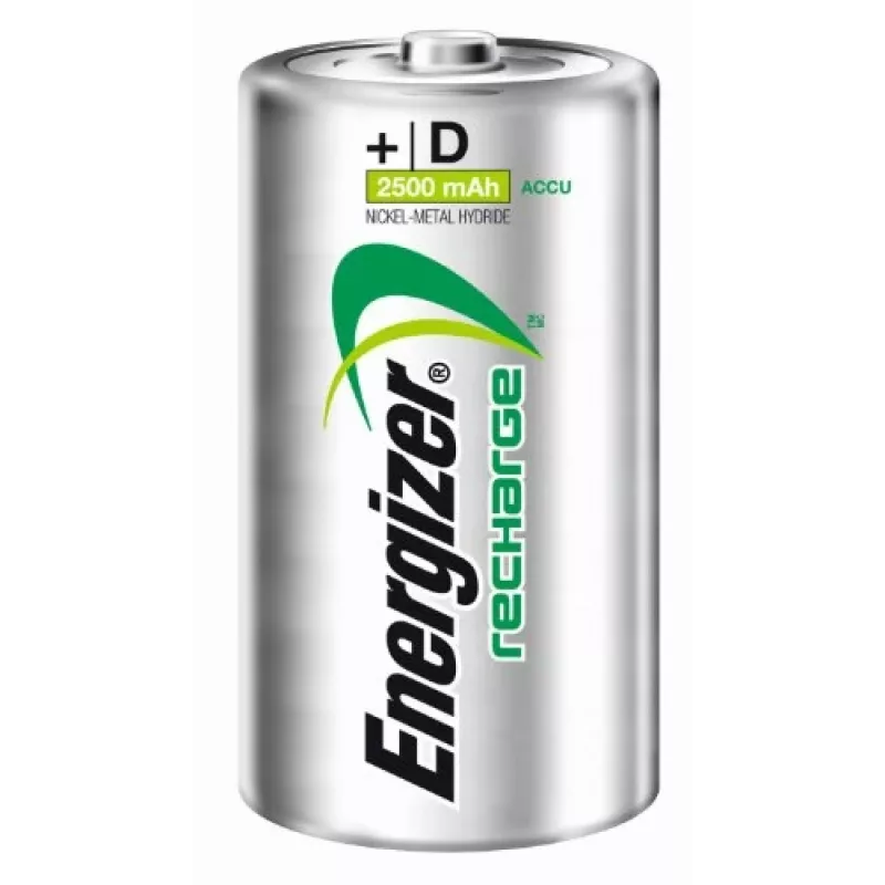 Energizer NiMH uzlādējamās D baterijas 2500mAh – 2 iepakojums
