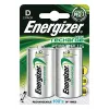 Energizer NiMH uzlādējamās D baterijas 2500mAh – 2 iepakojums