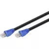 tīkla kabelis RJ45 āra Goobay 6. kategorija UTP (U/UTP) taisns 50m (melns), melns