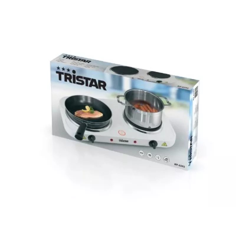 Tristar Divu degļu elektriskā plīts KP-6245, 2500W, 15,5/18,5 cm