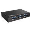 USB centrmezgls D-Link DUB-1340 Melns